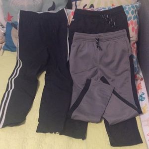 3 pairs boys size 6 sweat pants